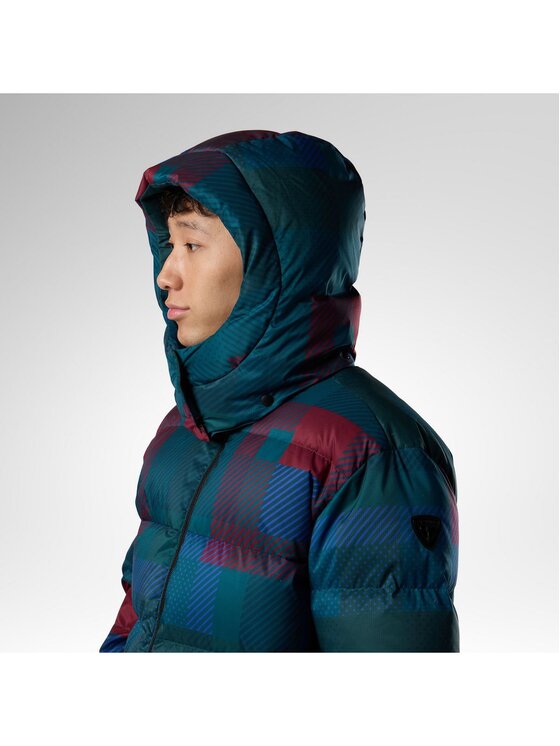 Rossignol Rossignol Kurtka puchowa M Abel Down Hoodie Jacket Turkusowy Regular Fit