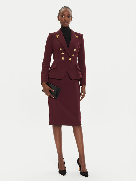 Elisabetta Franchi Elisabetta Franchi Піджак GI-095-46E2-V600 Бордовий Slim Fit
