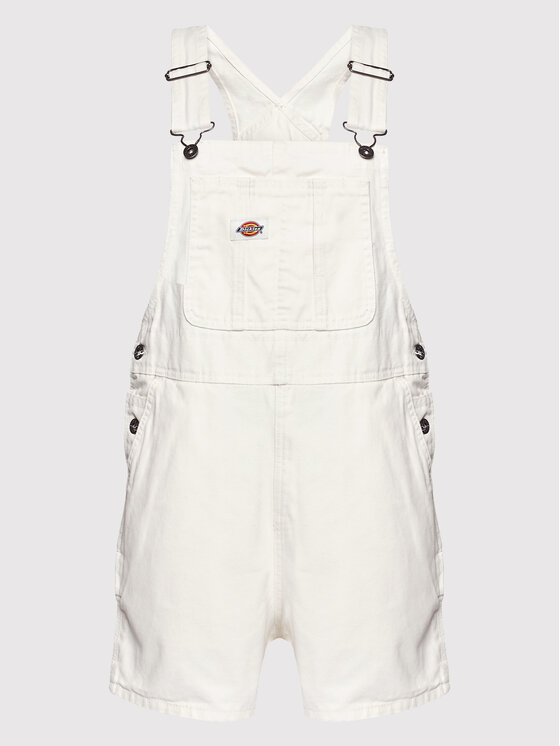 Dickies Dickies Salopette Duck Canvas DK0A4XPTC43 Bianco Regular Fit