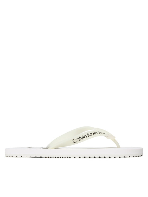 Flip flop Calvin Klein Jeans Beach Sandal Monogram Tpu YM0YM00838 Alb