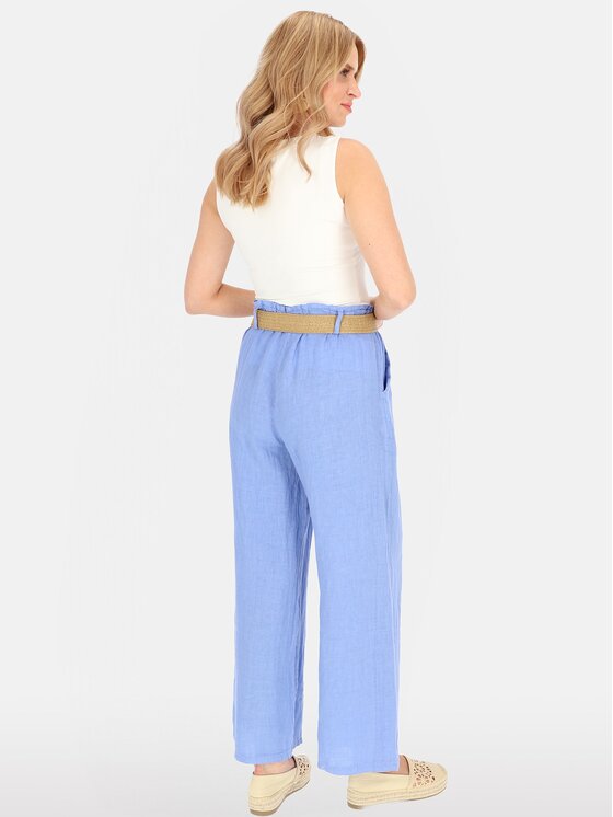 Perso Perso Dámske nohavice PTE255056F Modrá Regular Fit