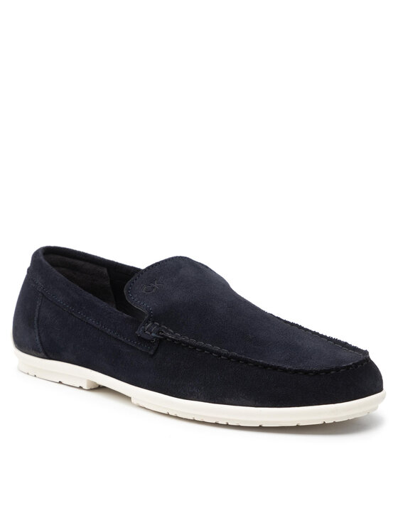 Calvin Klein Calvin Klein Mokasini Driving Shoe Sue HM0HM00433 Mornarsko modra