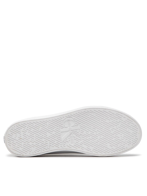 Calvin Klein Jeans Calvin Klein Jeans Tenis superge Vulcanozed Flatform Laceup Co YW0YW00254 Bela