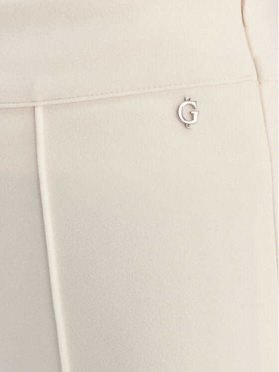 Guess Guess Штани з тканини W4YB01 KCBO2 Бежевий Flare Fit