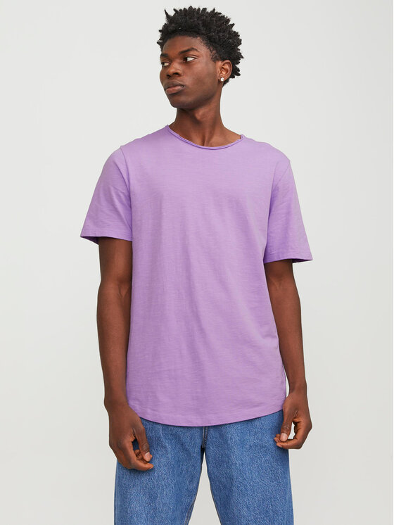 Jack&Jones Tričko Basher 12182498 Fialová Regular Fit