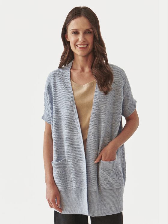 Tatuum Tatuum Cardigan Pulover T2416.106B Blu Regular Fit