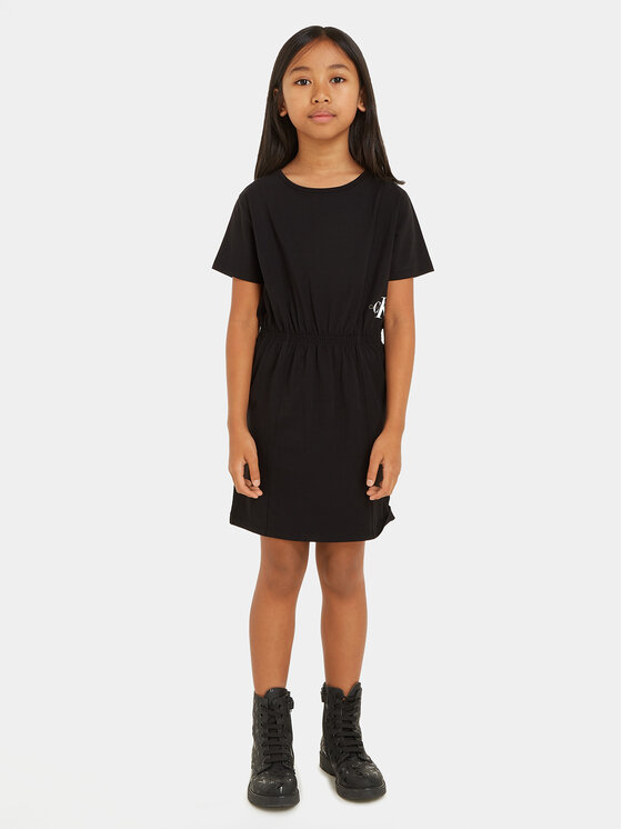 Calvin Klein Jeans Calvin Klein Jeans Rochie de zi Monogram IG0IG02473 Negru Regular Fit
