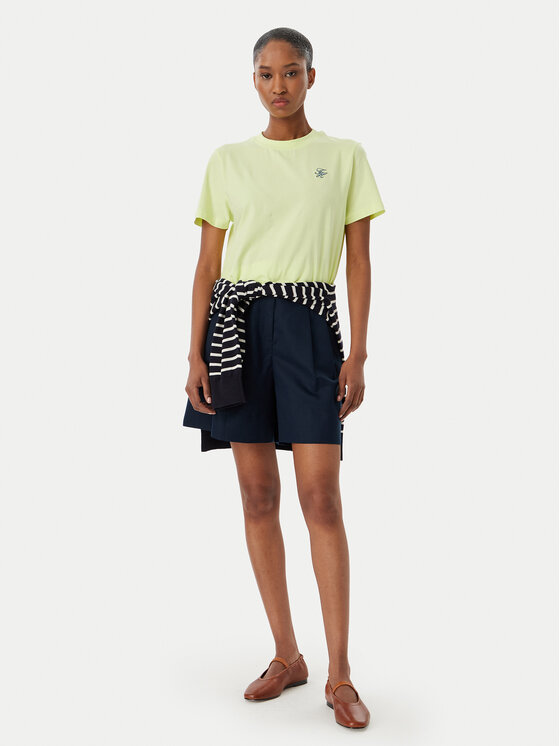 Tommy Hilfiger Tommy Hilfiger Majica Logo Embroidery WW0WW48699 Svetlo rumena Regular Fit