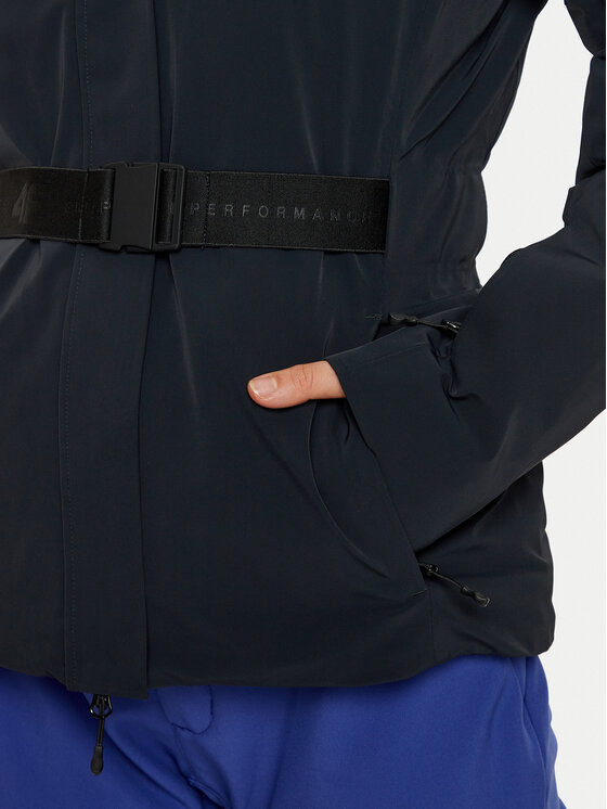 4F 4F Smučarska jakna 4FWAW24TTJAF678 Črna Slim Fit