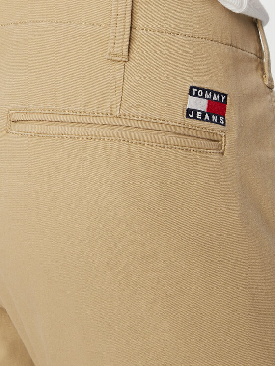 Tommy Jeans Tommy Jeans Chinosy DM0DM23707 Brązowy jasny Regular Fit