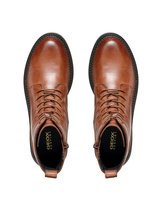 Geox Geox Polokozačky D Serilda D46WYG 00043 C6002 Hnědá