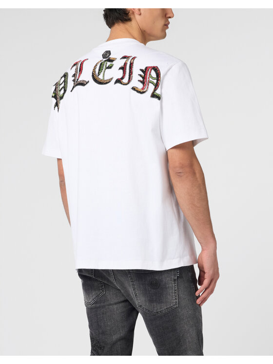 PHILIPP PLEIN PHILIPP PLEIN T-Shirt 29854 Biały Regular Fit