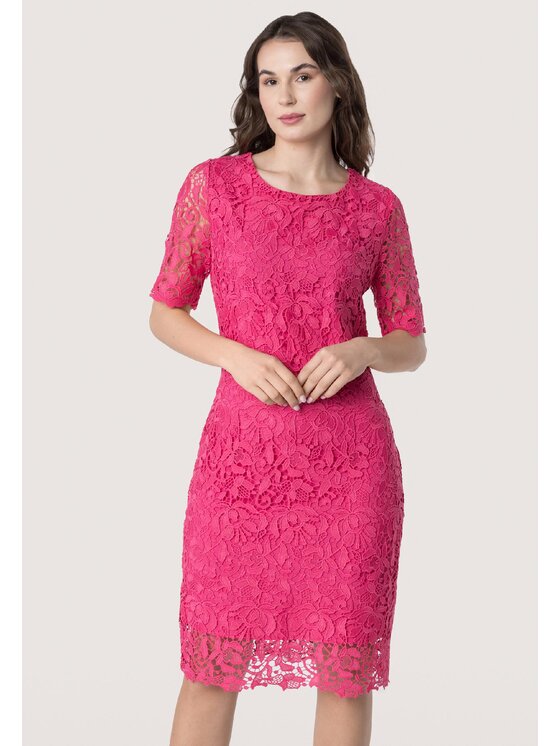 QUIOSQUE QUIOSQUE Sukienka codzienna 4UF008 Różowy Regular Fit
