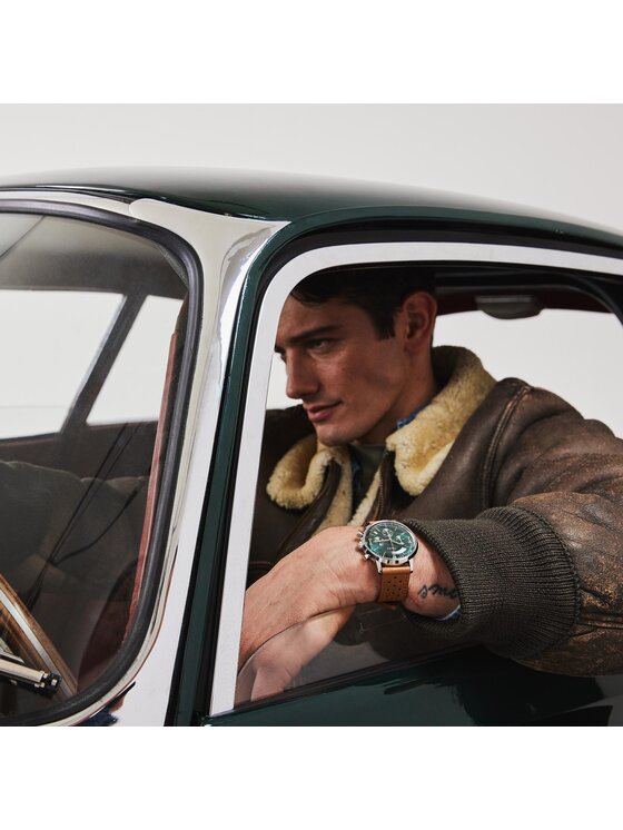 Timex Timex Orologio Marlin Chronograph TW2W10100 Marrone