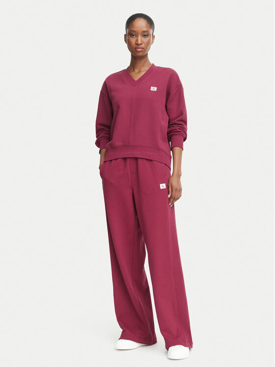 Calvin Klein Jeans Calvin Klein Jeans Bluza LV047E237G Czerwony ciemny Regular Fit