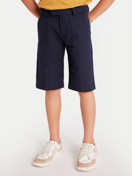 Mayoral Mayoral Шорти от плат 6202 Тъмносин Regular Fit