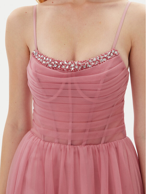 Hey Kyla Hey Kyla Φόρεμα βραδινό 5AJ013HK Ροζ Regular Fit