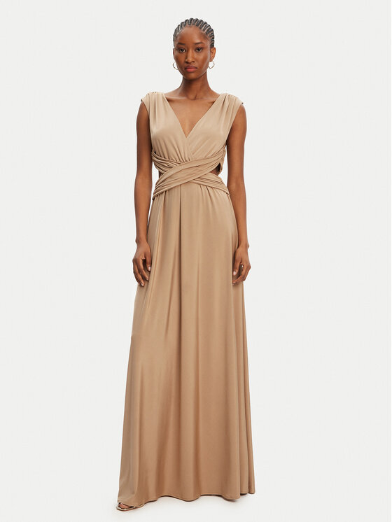 ACCESS FASHION ACCESS FASHION Rochie de seară 53-3389-391 Bej Slim Fit