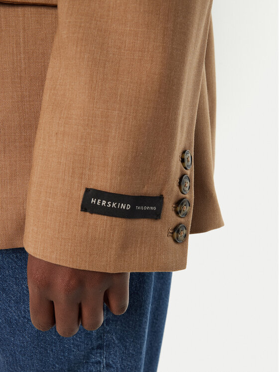 Herskind Herskind Švarkas Laila 5411177 Smėlio Slim Fit