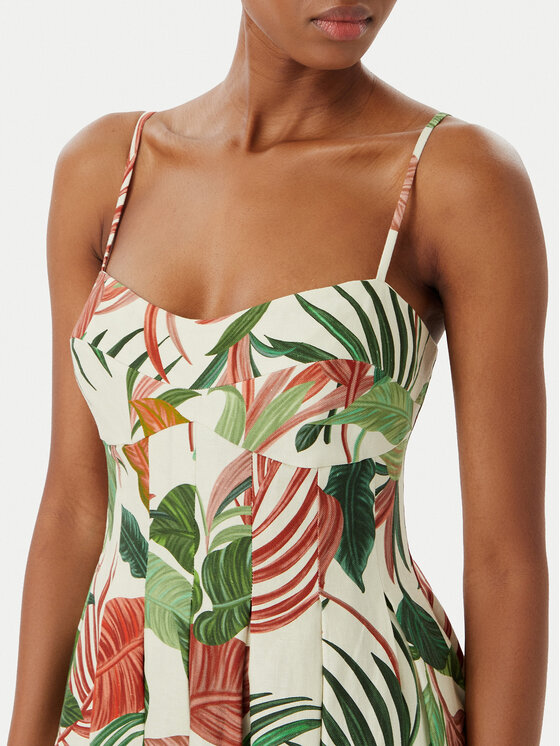 Guess Guess Коктейлна рокля W6GKAF W2558 Зелен Regular Fit