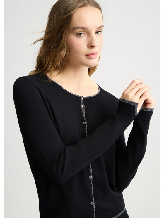 Liu Jo Liu Jo Sweter WXX056MS49I22222 Czarny Regular Fit