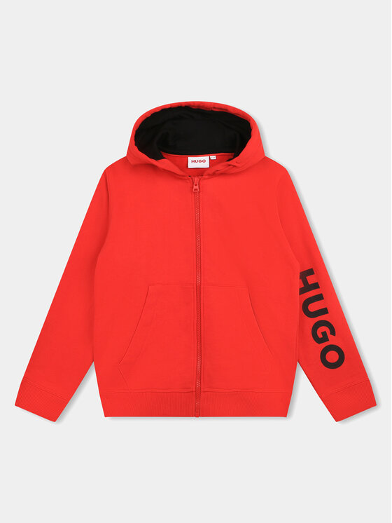 Hugo boss hot sale hoodie red