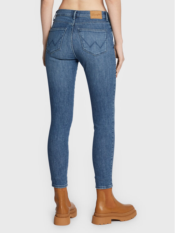 Wrangler Wrangler Jeansy Heath W27HXRW15 112319193 Granatowy Skinny Fit