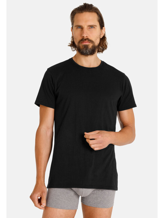 Camano Camano T-Shirt 25052 Czarny Slim Fit