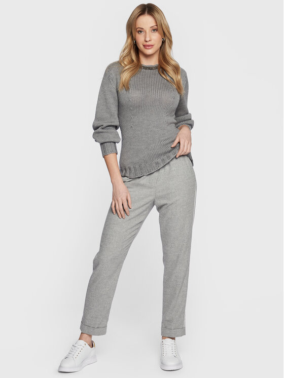 Fabiana Filippi Fabiana Filippi Sveter MAD222W109 Sivá Regular Fit