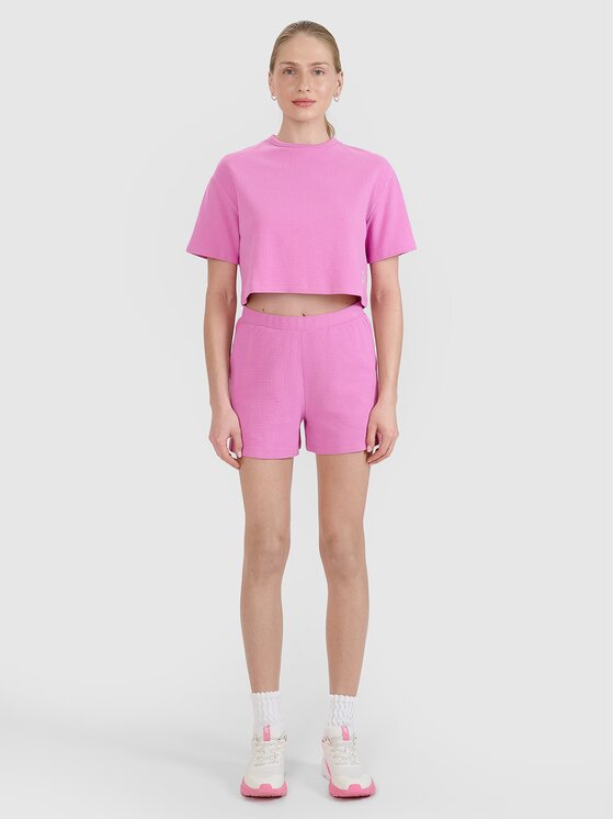 4F 4F T-shirt 4FWSS25TTSHF1977-54S Rosa Regular Fit