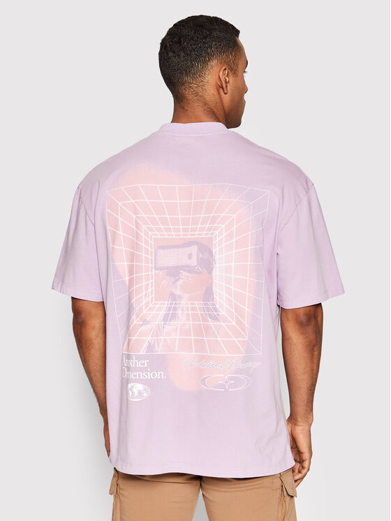 Criminal Damage Criminal Damage T-shirt Another Dimension ADTLW22 Ljubičasta Regular Fit