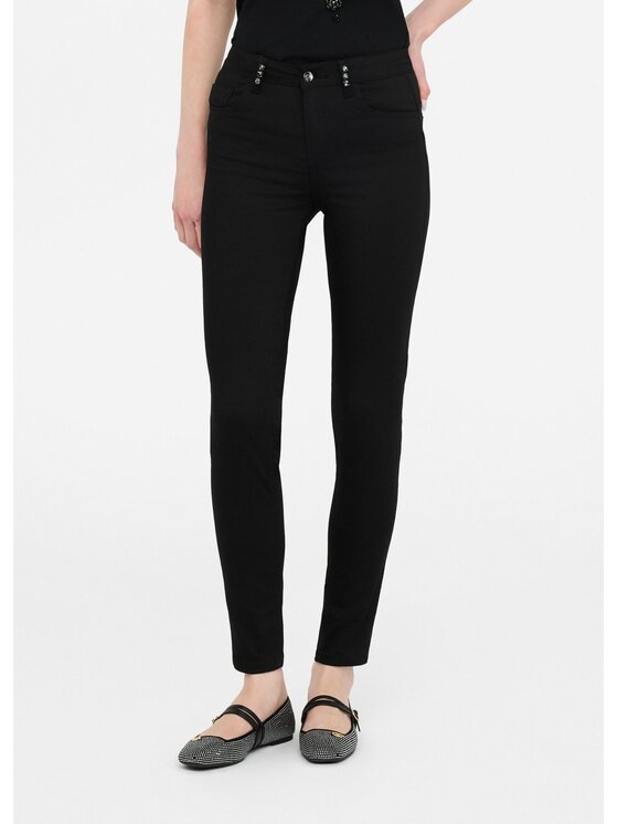 Liu Jo Liu Jo Pantaloni di tessuto MF5305TM14422222 Nero Slim Fit