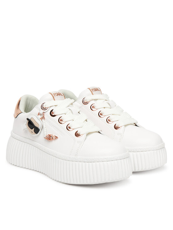 KARL LAGERFELD KARL LAGERFELD Sneakersy KL42376T Biały