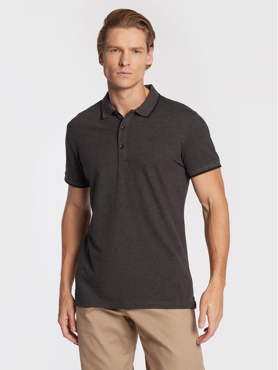 4F 4F Polo H4Z22-TSM357 Γκρι Regular Fit