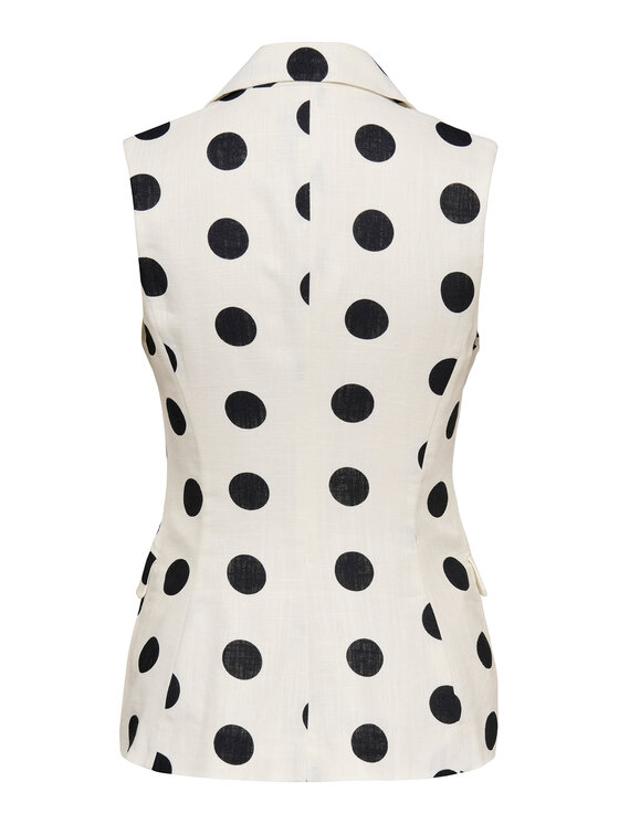 ONLY ONLY Liemenė Viesta 15375017 Kreminė Slim Fit