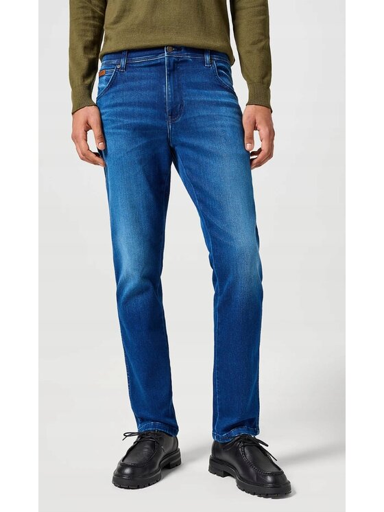 Wrangler Wrangler Jeansy Texas Slim Niebieski Slim Fit