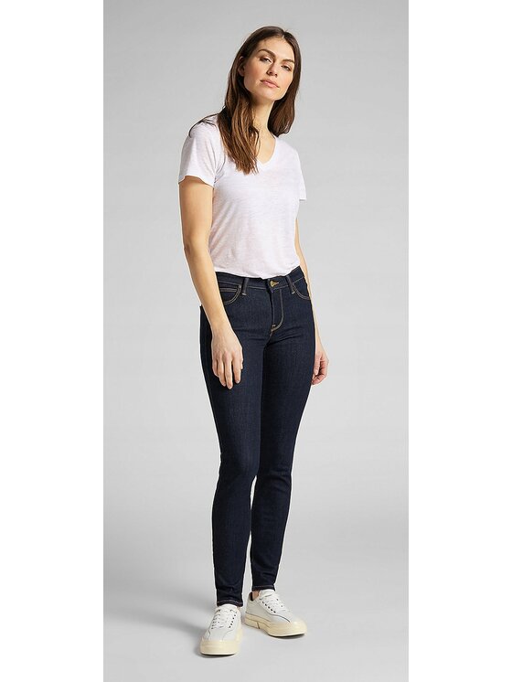 Lee Lee Jeansy Scarlett Niebieski Skinny Fit