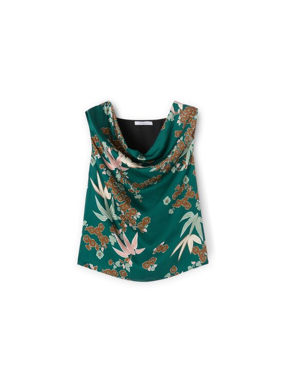 Motivi Motivi Top D606Q000460N0S5 Zielony Regular Fit