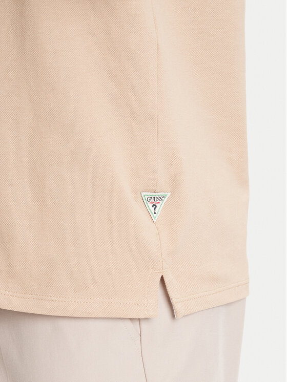 Guess Guess Polokošeľa M5YP34 KCJV1 Béžová Regular Fit