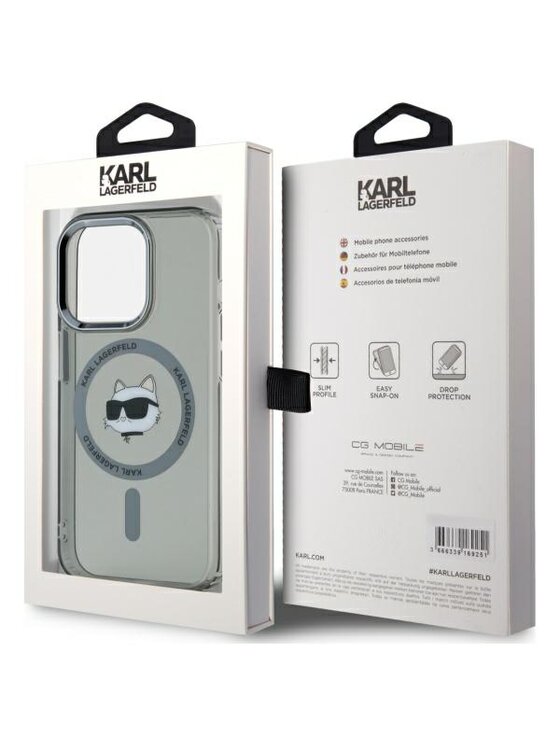 KARL LAGERFELD KARL LAGERFELD Etui na telefon Apple iPhone 15 Pro Czarny
