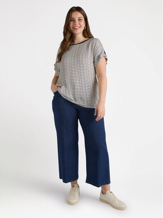 Fiorella Rubino Fiorella Rubino T-Shirt G009L008628N0S1 Niebieski Regular Fit