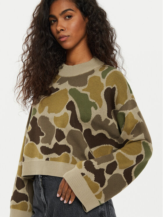 Vans Vans Džemper Cammile VN000HQ5D Zelena Loose Fit