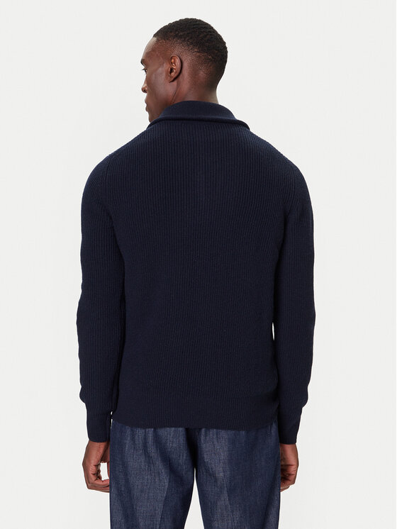 Bugatti Bugatti Pullover 7500-85566D Dunkelblau Regular Fit