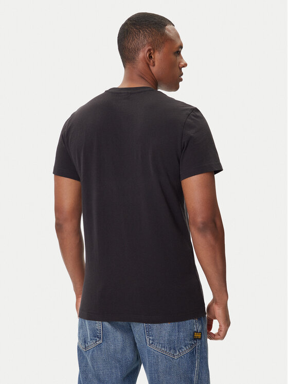 G-Star Raw G-Star Raw T-shirt Spray Logo D26833-D101 Crna Regular Fit