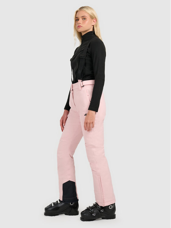 4F 4F Spodnie narciarskie SKIWEAR Różowy jasny Regular Fit