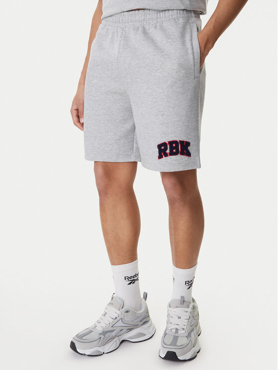 Reebok Pantaloni scurți sport Braddish RK25559CCM Gri Relaxed Fit