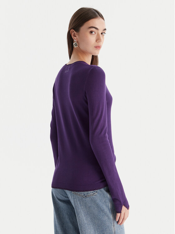 Liu Jo Liu Jo Pulover MF5226 MS49I Vijolična Regular Fit