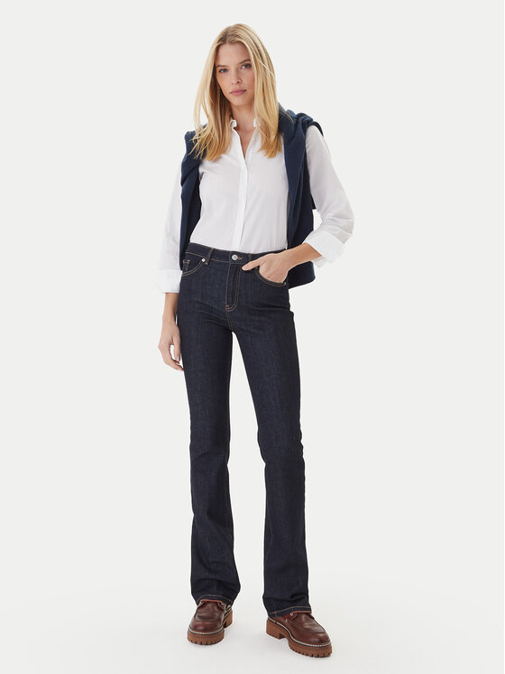 Tommy Hilfiger Tommy Hilfiger Jeans hlače WW0WW46807 Mornarsko modra Bootcut Fit