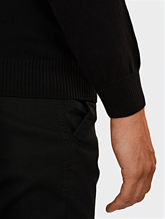 Evenemen Evenemen Sweter Golf Czarny Slim Fit