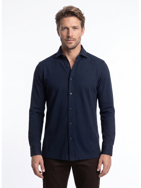 Pako Lorente Pako Lorente Koszula P26WF-1X-015 Granatowy Classic Fit